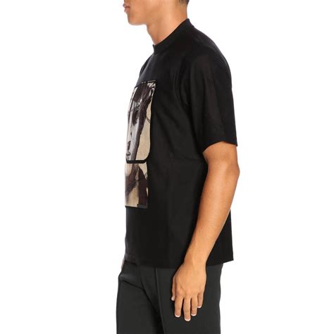 t shirt prada noir homme|Men's T.